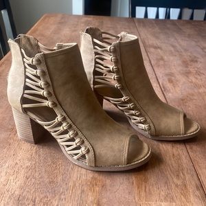 Ankle Booties Open Toe